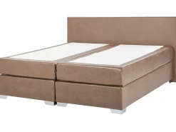Boxspringbett Kunstleder Braun 180 X 200 Cm President