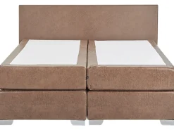 Boxspringbett Kunstleder Braun 180 X 200 Cm President