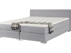 Boxspringbett Polsterbezug Hellgrau 180 X 200 Cm President