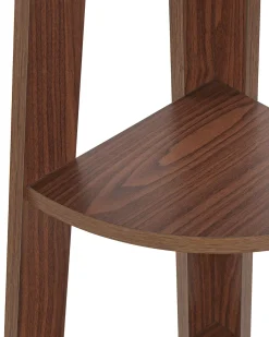 Bucheregal Dunkler Holzfarbton 5 Facher Mobile Solo