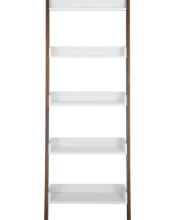 Bucherregal Dunkler Holzfarbton / Weis 5 Facher Mobile Trio