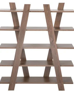 Bucherregal Dunkler Holzfarbton 5 Facher Escalante