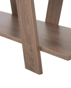Bucherregal Dunkler Holzfarbton 5 Facher Escalante