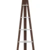 Bucherregal Dunkler Holzfarbton / Weis 5 Facher Mobile Solo