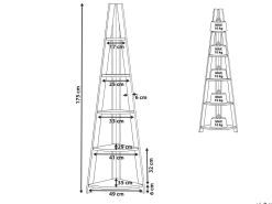 Bucherregal Heller Holzfarbton 5 Facher Mobile Solo