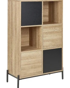 Bucherregal Helles Holz Mit Grau Moines