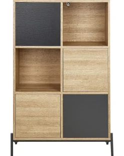 Bucherregal Helles Holz Mit Grau Moines