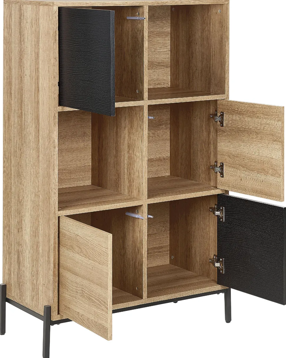 Bucherregal Helles Holz Mit Grau Moines