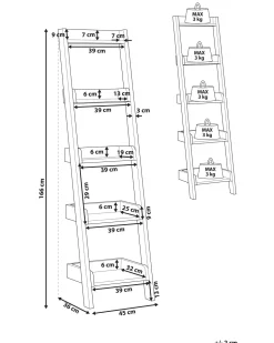 Bucherregal Weis 5 Facher Mobile Duo