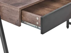 Buromobel-Set Dunkler Holzfabton / Schwarz Foster/Harwich