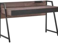 Buromobel-Set Dunkler Holzfabton / Schwarz Foster/Harwich