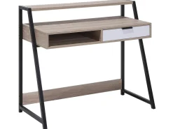 Buromobel-Set Heller Holzfabton / Schwarz Foster/Calvin