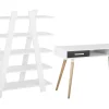 Buromobel-Set Weis / Grau Escalante/Frisco