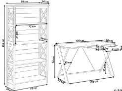 Buromobel-Set Weis / Heller Holzfabton Foster/Hamden