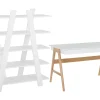Buromobel-Set Weis / Heller Holzfabton Escalante/Sheslay
