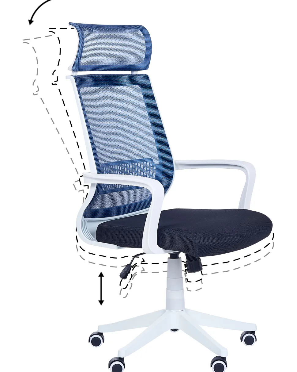 Burostuhl Blau Hohenverstellbar Leader