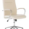 Burostuhl Kunstleder Beige Hohenverstellbar Oscar