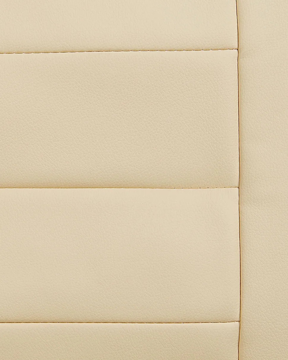 Burostuhl Kunstleder Beige Massagefunktion Heizfunktion Hohenverstellbar Grandeur