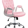 Burostuhl Kunstleder Rosa Hohenverstellbar Princess