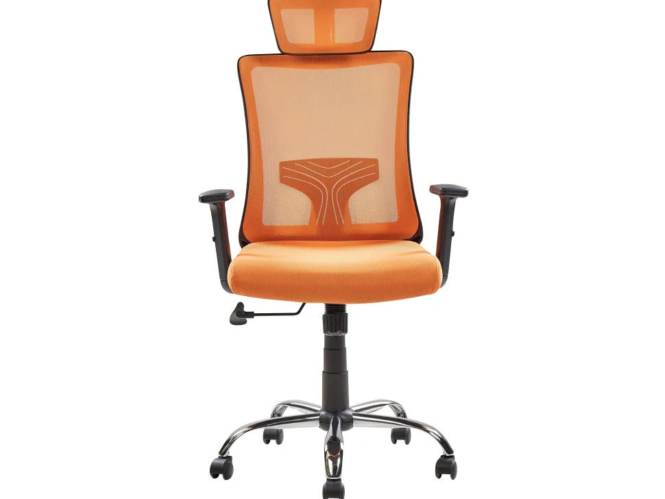 Burostuhl Orange / Schwarz Hohenverstellbar Noble