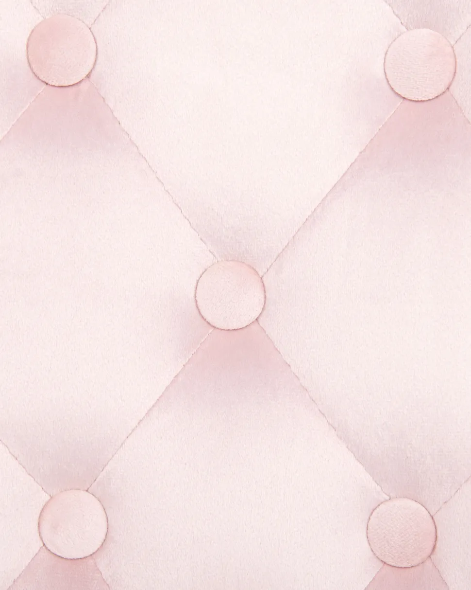 Burostuhl Samtstoff Rosa Hohenverstellbar Princess