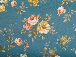 Chaise Lounge Floral Pattern Blue Nantilly
