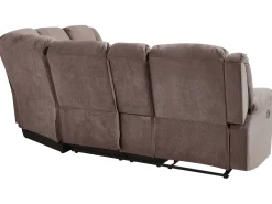 Corner Fabric Manual Recliner Sofa Beige Rokke