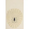 Cotton Kids Rug Lion Print 80 X 150 Cm Beige Balari
