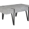 Couchtisch Betonoptik / Schwarz Rechteckig 60 X 100 Cm Adena