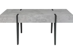 Couchtisch Betonoptik / Schwarz Rechteckig 60 X 100 Cm Adena