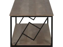 Couchtisch Dunkler Holzfarbton Rechteckig 60 X 120 Cm Forres
