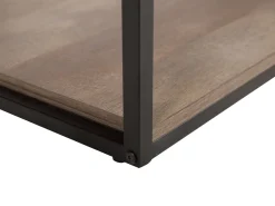 Couchtisch Dunkler Holzfarbton Rechteckig 60 X 120 Cm Forres