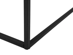 Couchtisch Dunkler Holzfarbton / Schwarz Rechteckig 100 X 60 X 40 Cm Delano