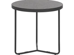 Couchtisch 3Er Set Betonoptik Grau / Schwarz Rund Melody
