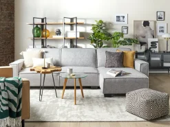 Couchtisch 2Er Set Glas Transparent / Hellbraun Rund Missouri