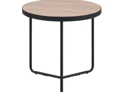 Couchtisch 2Er Set Holzoptik Hellbraun / Schwarz Gross Und Mittelgros Rund Melody