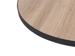 Couchtisch 2Er Set Holzoptik Hellbraun / Schwarz Gross Und Mittelgros Rund Melody