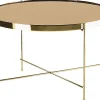 Couchtisch Glas Gold / Goldbraun 63 Cm Lucea