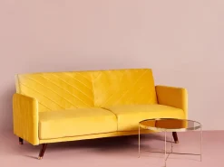 Couchtisch Glas Gold / Goldbraun 63 Cm Lucea