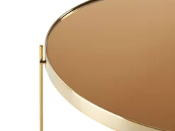 Couchtisch Glas Gold / Goldbraun 63 Cm Lucea