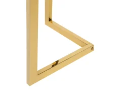 Couchtisch Glas Gold Oval Fresno