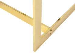 Couchtisch Glas Gold Quadratisch 80 X 80 Cm Crystal