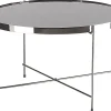 Couchtisch Glas Schwarz / Silber 63 Cm Lucea