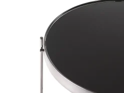 Couchtisch Glas Schwarz / Silber 63 Cm Lucea