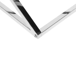 Couchtisch Glas Silber Quadratisch 60 X 60 Cm Beverly