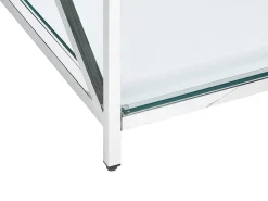 Couchtisch Glas Silber Rechteckig 60 X 120 Cm Audet