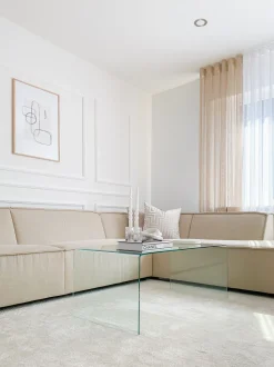 Couchtisch Glas Transparent 100 X 50 X 40 Cm Kendall