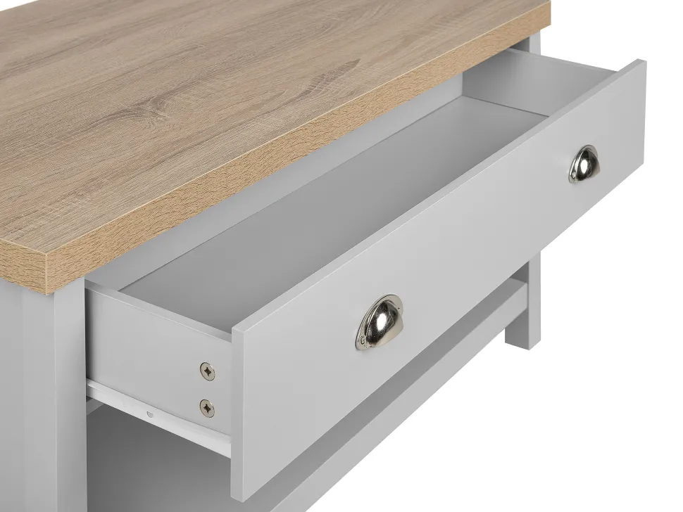 Couchtisch Grau / Heller Holzfarbton Rechteckig Clio