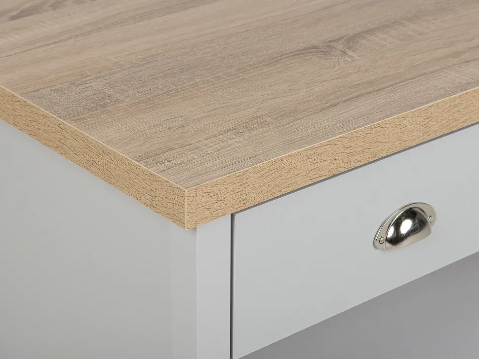 Couchtisch Grau / Heller Holzfarbton Rechteckig Clio