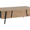 Couchtisch Heller Holzfarbton / Schwarz Rechteckig Blackpool